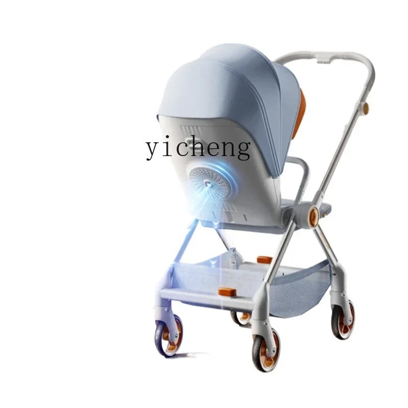 

Tqh Fresh Air Cabin Sitting Lying Two-Way 0-4 Years Old Newborn Baby and Infant Stroller Foldable Stroller