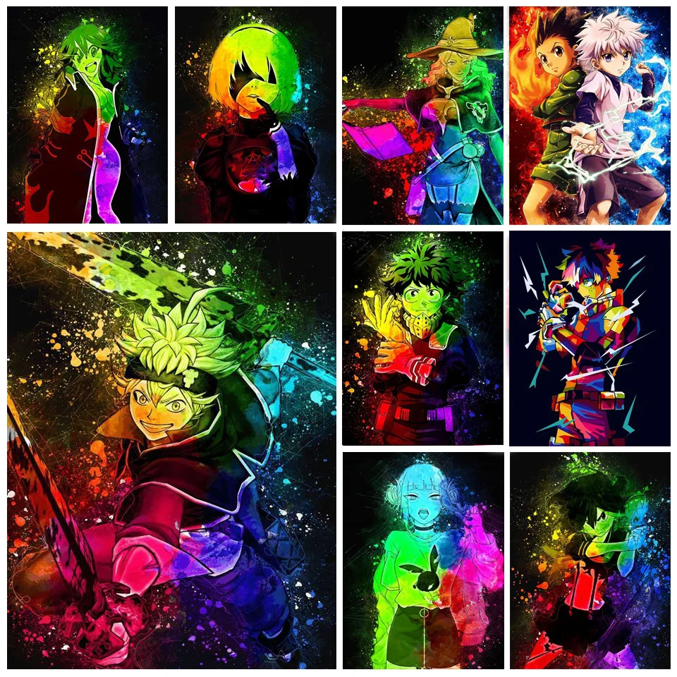 Japanese Anime 5D Diamond Painting My Hero Academy Picture Mosaic Art DIY Diamond Embroidery Cross Stitch Kits Home Decor FF1149