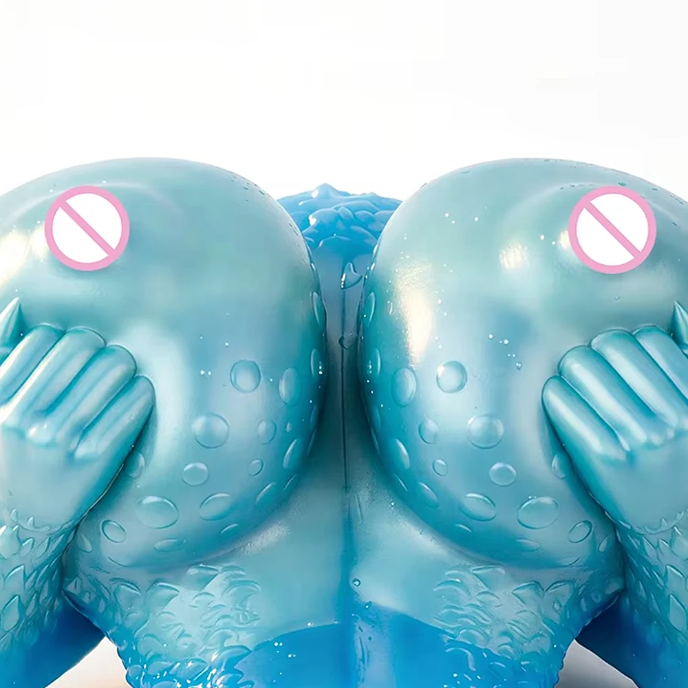 FJBHBD Monster Huge Breast Male Masturbator Silicone Realistic Breast No Passage Fantasy Penis Stroker Adult Sex Toys for Men
