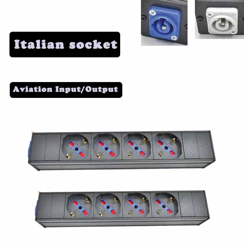 PDU Power Strip Network cabinet rack Aviation connector Italian socket 1/2/3/4/5/6/7/8/9/10/11/12AC no switch No extension line