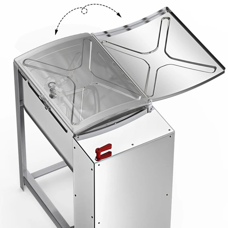 Máquina comercial para amasar fideos, mezclador de harina de gran capacidad, totalmente automático, 5-25KG