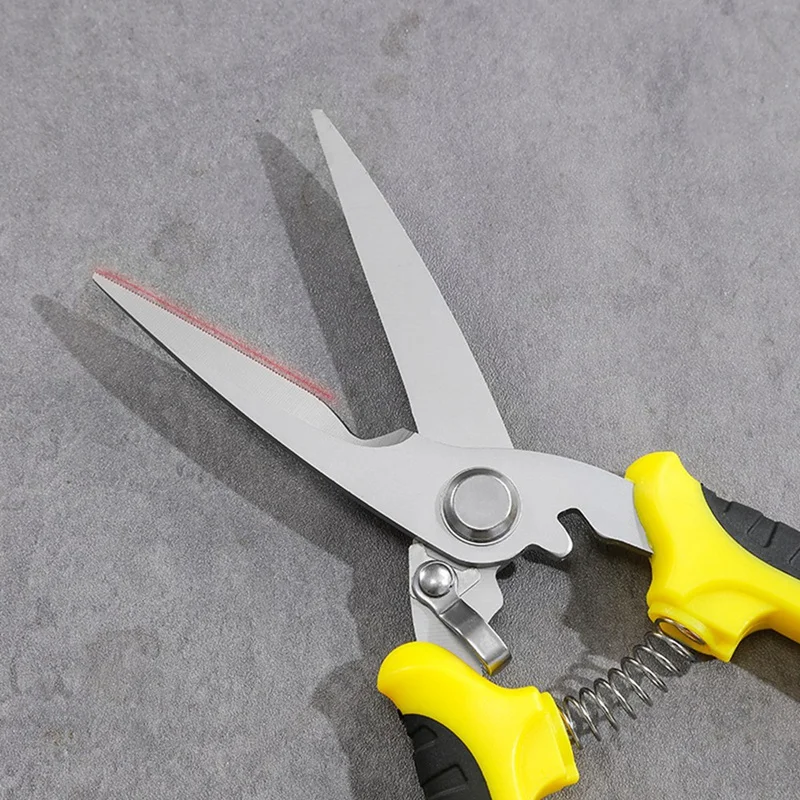 Stainless Steel Electrician Scissors Multifunction Manually Shears Groove Cutting Wire And Thin Steel Plate