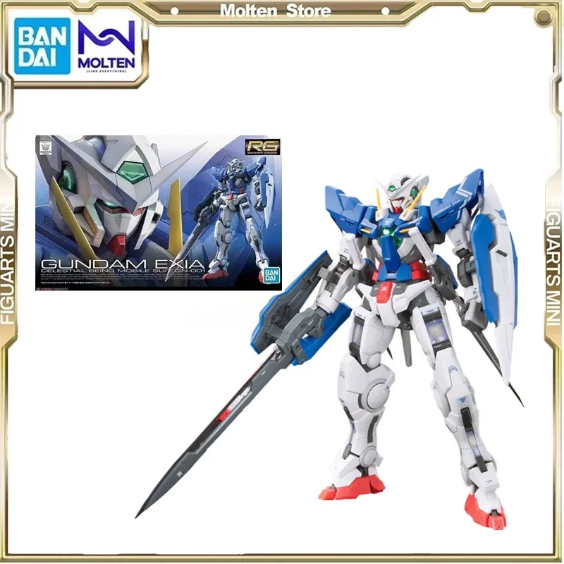

Genuine BANDAI Gundam Assembly Model RG15 1/144 GUNDAM EXIA Action Figure Models Kids Toy Collect Ornaments