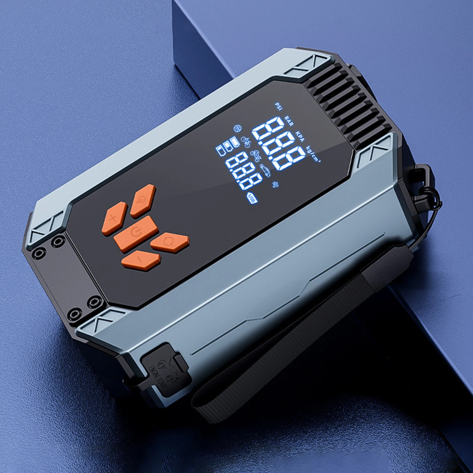 

Портативный воздушный компрессор с цифровым манометром, беспроводной мини-велосипедный насос для автомобиля, мотоцикла, велосипедных шариков и многого другого