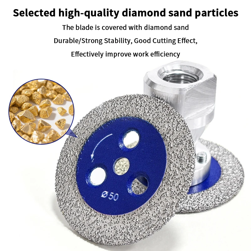 {YY28} M14 Sägeblatt mit abnehmbarem Flansch Turbo-Trennscheibe für Granit, Marmor, Keramik, Beton, Schneiden, Schnitzen