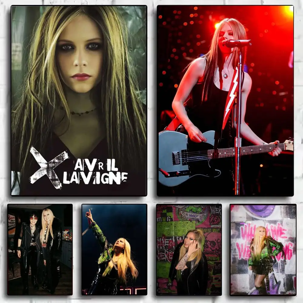 1PC Singer A-Avril L-Lavigne Poster Modern Minimalist Wall Art Prints for Bedroom Living Room Aesthetic Contemporary Decor Gift
