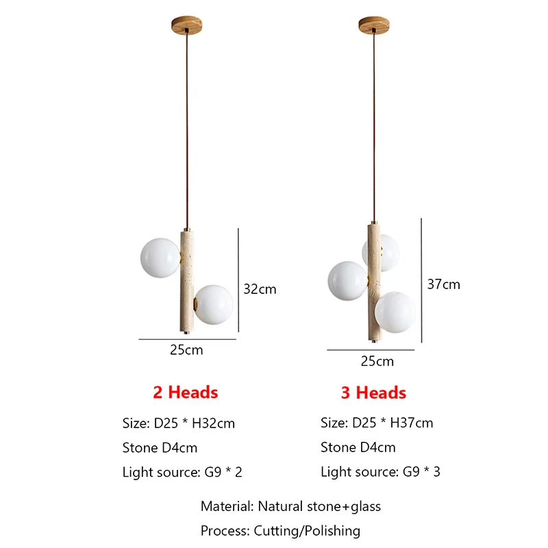 وابي سابي نمط الأصفر الكهف حجر قلادة ضوء السرير معلقة مصباح السقف الطويل خمر كرة فقاعات تركيبة إضاءة المنزل ديكو