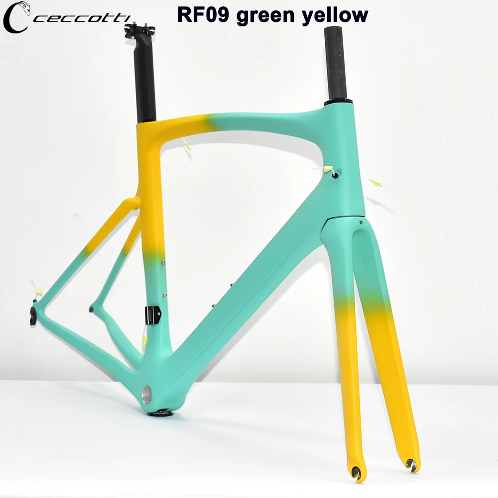 DIY color For T1000 Full Carbon Road Bike Frame BB68 Thread Bicycle Frameset MAx tires 28mm