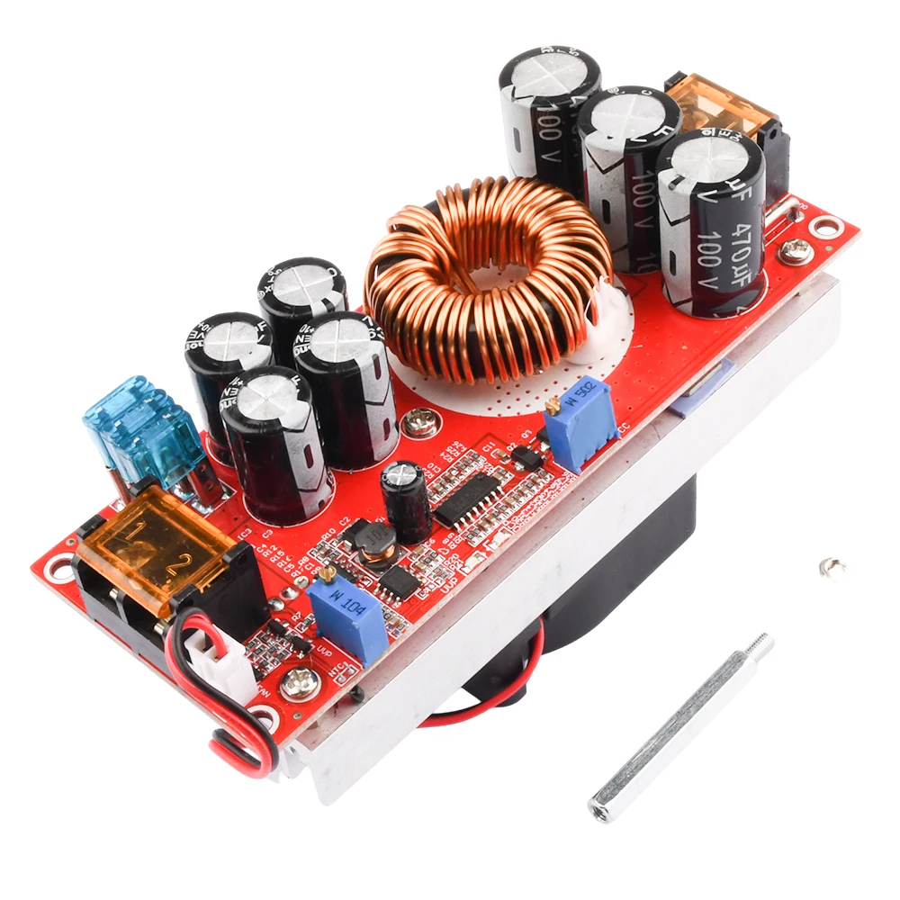 DC 1200W 20A Step-up Boost Converter Constant Current Power Supply LED Driver 10-50V to 10-60V Voltage Charger Step Up Module