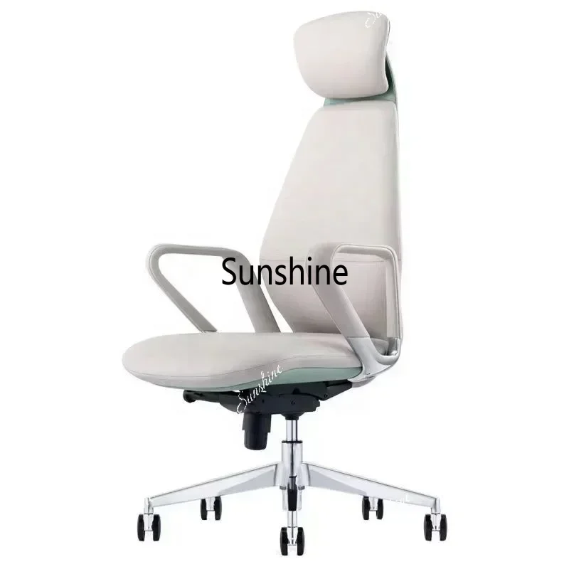 YYNordic office Chair Ergonomic computer chair boss meaning self-comfortable back leather swivel chair l
