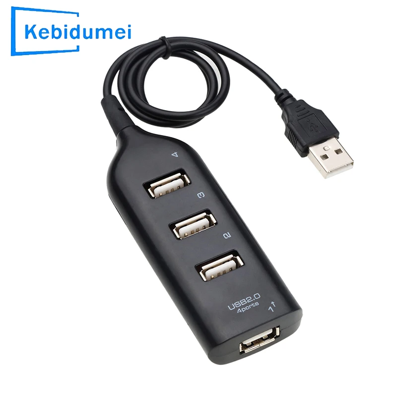 4 Ports USB HUB Multi USB 2.0 Splitter USB 2.0 Expander Cable Interface Dock USB Extension Power splitter Adapter For Laptop PC