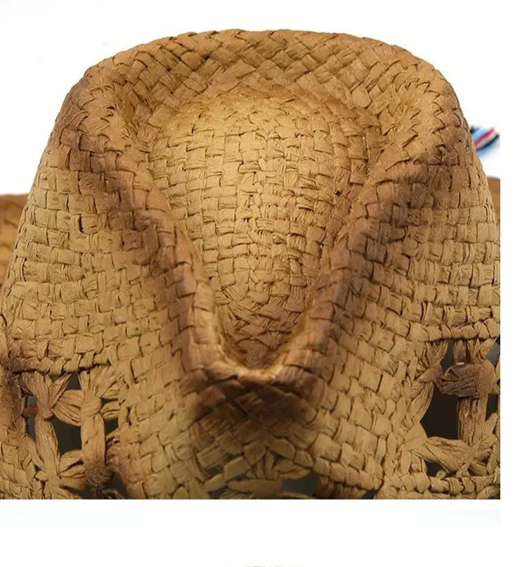 Designer Marke Western Outdoor Stroh Männer und Frauen Sommer Sonnenschirm lässig Cowboy Sonnenschutz Kappe Mode Stroh Sonnenhut Gorras