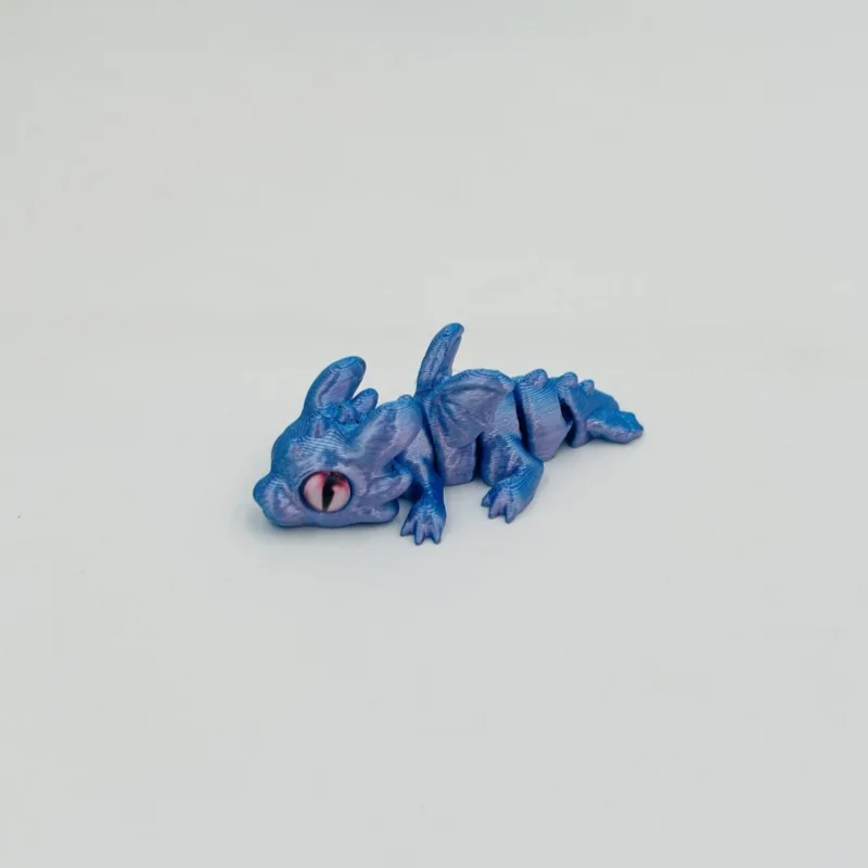 1/5/10/15 Stück 3D-gedruckter Babydrache mit beweglichen Gelenken und simulierten Augen, als dekorative Gegenstände für das Zuhause, zur Raumgestaltung und als Geschenk für Feiertage. – Detail 15