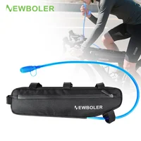 Bolsa triangular para bicicleta, impermeable, para tubo inferior, bolsa para cuadro frontal, bolsa para tubo superior de ciclismo con vejiga de agua para bicicleta de grava y carretera MTB