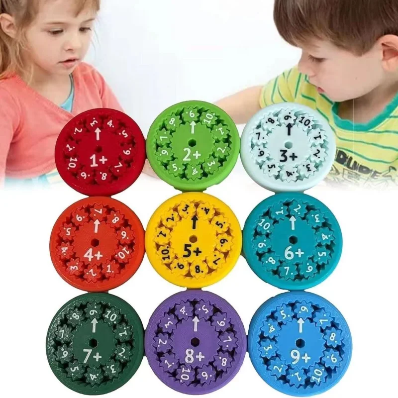 Math Fidget Rotator, Addition, Subtraction, Multiplication, Division Games for Learning Mathematics and Educational Toys
