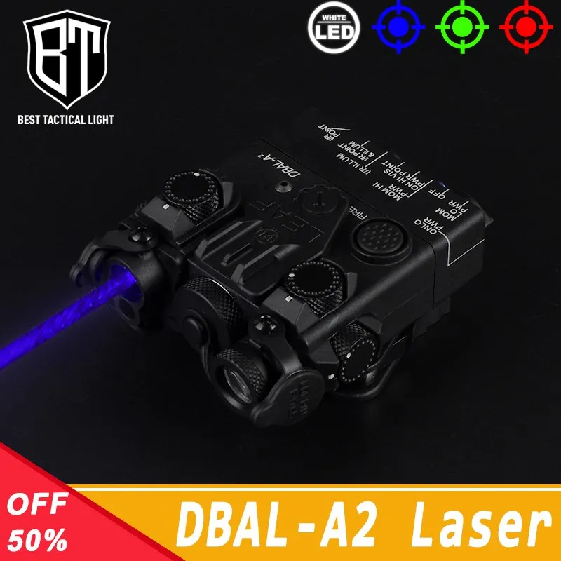 WADSN DBAL-A2 Military Tactical Red Green Blue Dot Laser Aiming Sight NO IR Hunting Scout Weapon Accessory Light Fit 20mm Rail