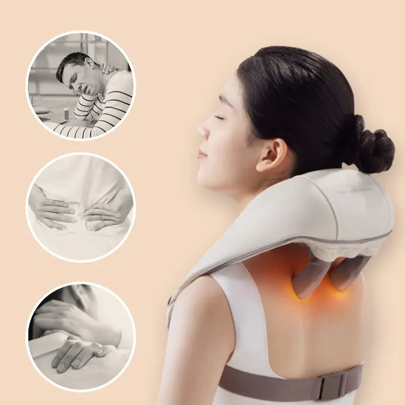 Massagers for Neck and Shoulder with Heat Simulate Human Hand Grasping and Kneading Cover Important Acupoints Dropshipping