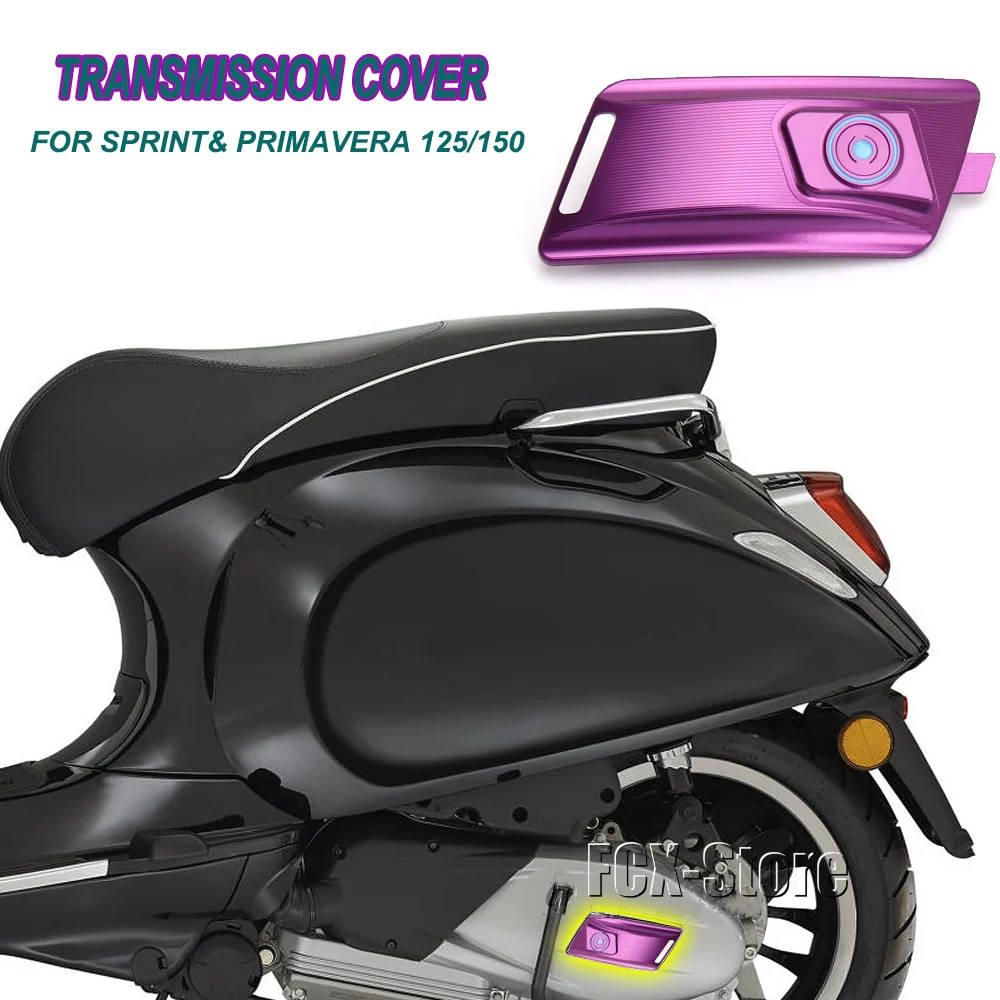 For Vespa Sprint 125 150 Primavera 150 125 Motorcycle Accessories Transmission Cover Drive Cover Protection Decoration