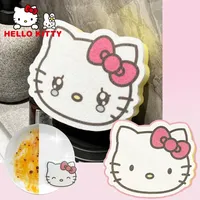Hello Kitty Double-sided Cleaning Spongs Dishwashing Sponge Household Kitchen Cleaning Tool Scrub The Dishes Kitchen Accessories
