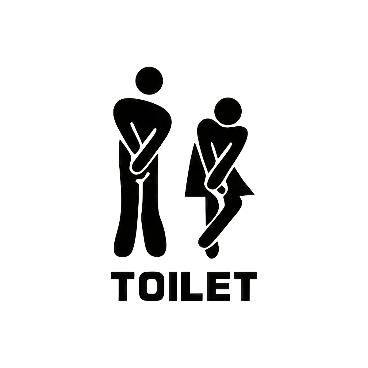 JJYY Toiletten-Tür-Stick, Mann/Frauen, Wandaufkleber, Vinyl-Aufkleber, Dekoration, Schild, Kunst, Mode, Dekor, Familie, DIY, Dekor, Kunstaufkleber