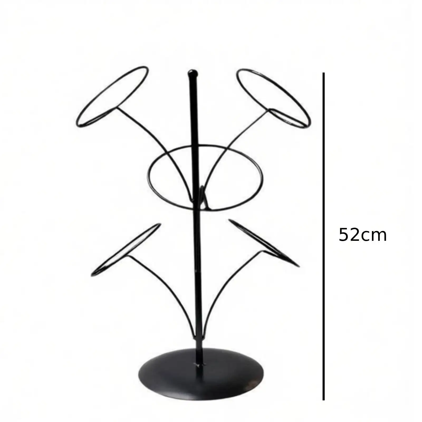 Hat Display Stand Elegant Iron Rack Hats Coat Rack Space-saving Solution for Retail or Home Use