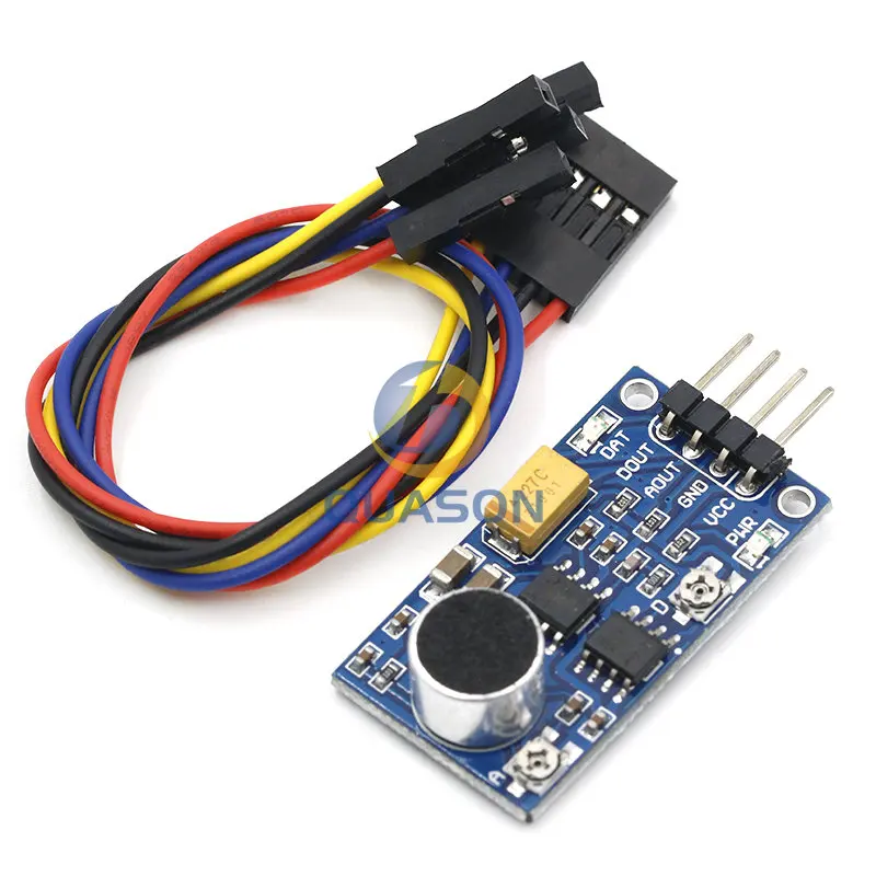 LM386 Audio Power Amplifier Module Sound Detection Sensor Voice Sensor Board for Ambient Sound Detection