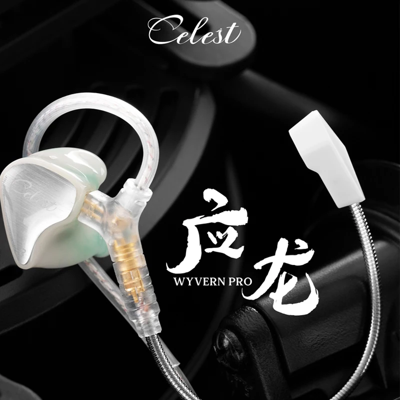 Kinera Celest Wyvern Earphone with Detachable Boom Microphone IEMs Audio Pickup Livestreaming Gaming Headphone Mic Headset