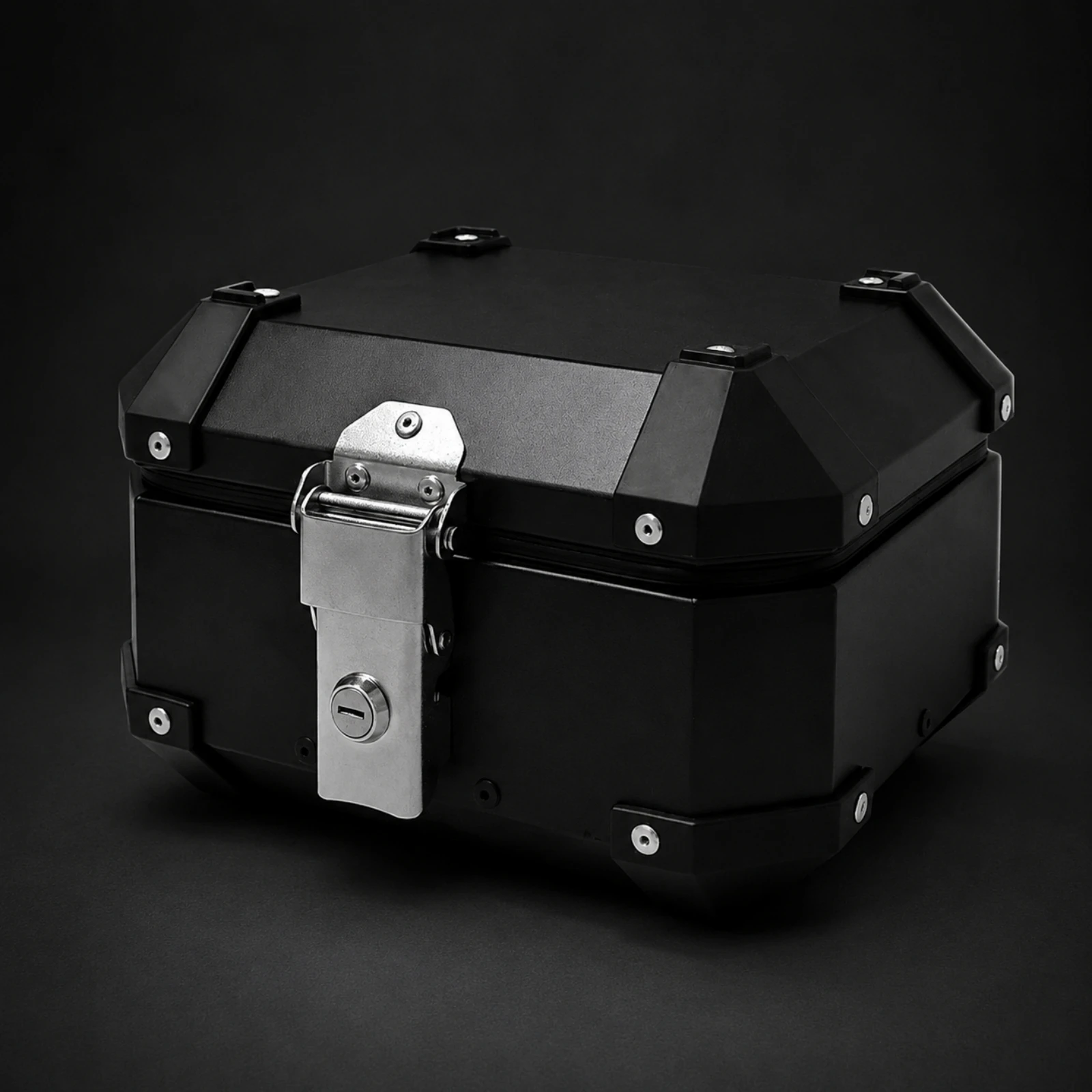 Motorcycle Storage Case High Strength Hard-Shell Motorcycle Rear Top Box Scooter Tail Trunk Wear Resistant for Commuters