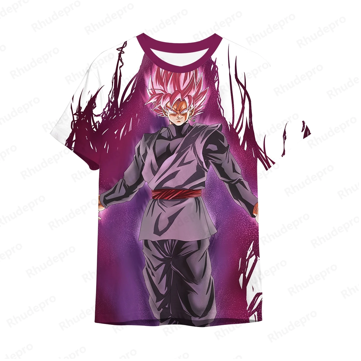 3D Printed T-Shirt Men Vegeta Dragon ball Anime Clothing Men\'s High Quality Goku Harajuku Style 2024 Hip Hop Y2k Trend