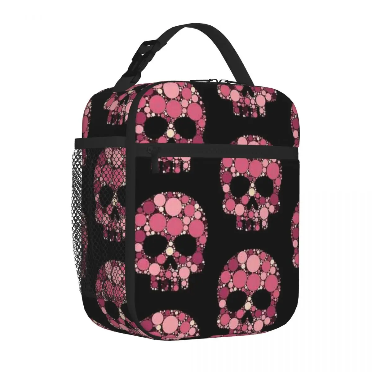 Bestselling International Dot Day Pink Tulip Flamingo Polka Dot Skull Earthy Tone Food Cooler Bag Auto Travel Lunch Tote