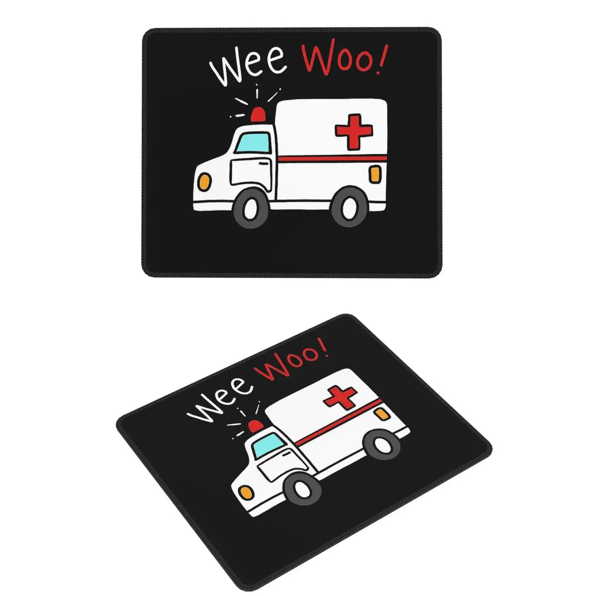 Tapete de mouse para ambulância paramédica, teclado de computador, mouse pad para jogos, pc, mesa de escritório