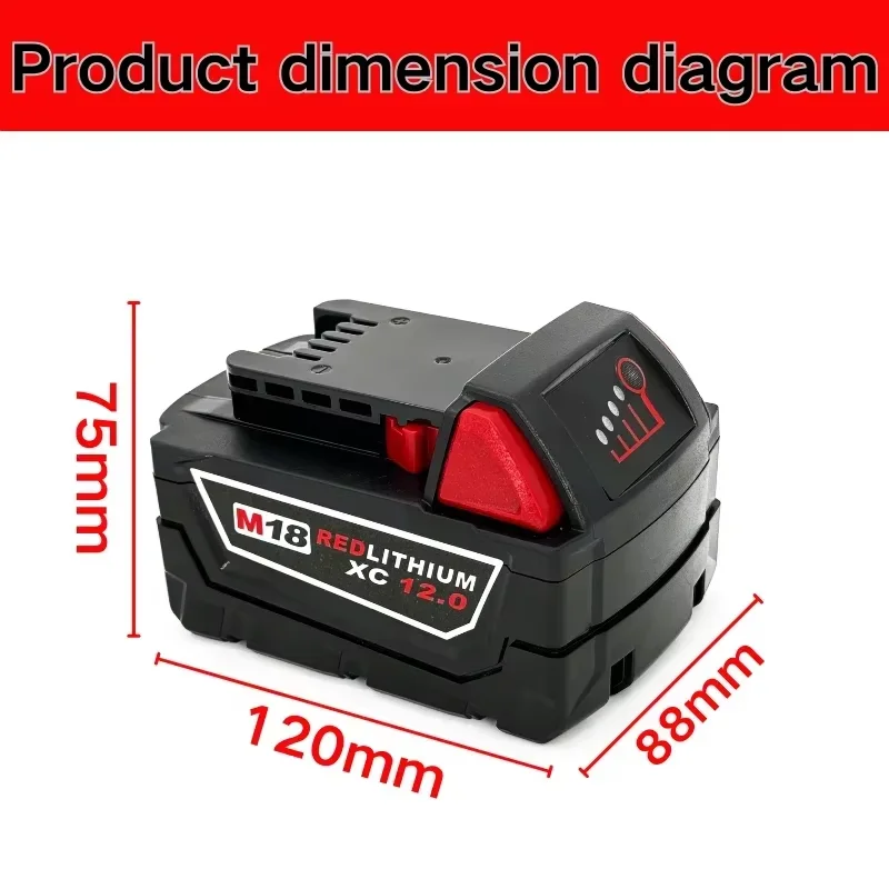 Shipping from the USA 100% original M18 Battery 18V 6.0Ah Replacement Lithium Battery for M18 48-11-1815 48-11-1850 Battery