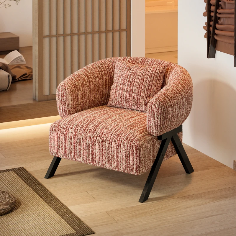 

wood retro lounge chairs comfortable leisure simple living room armchairs balcony durable fauteuil salon interior furniture