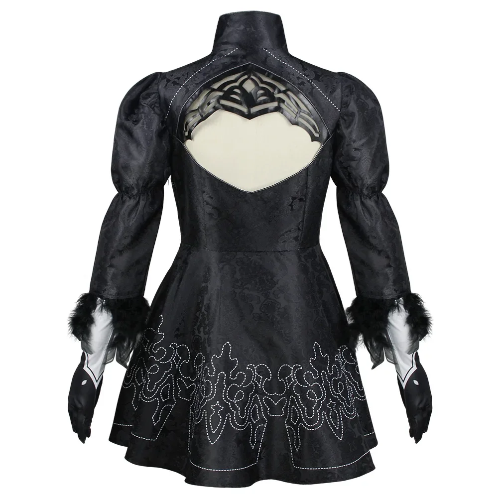 Nier Automata Cosplay Costume Yorha 2B tenue sexy jeux Costume femmes jeu de rôle Costumes filles Halloween fête déguisement fêt