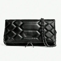 Bolso de hombro clásico con cadena de moda, sencillo y versátil, elegante bolso de mensajero, adecuado para trabajo, desplazamientos y compras