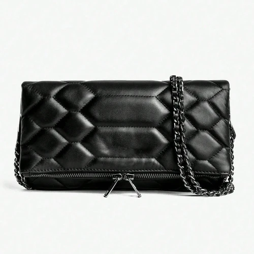 Bolso de hombro clásico con cadena de moda, sencillo y versátil, elegante bolso de mensajero, adecuado para trabajo, desplazamientos y compras