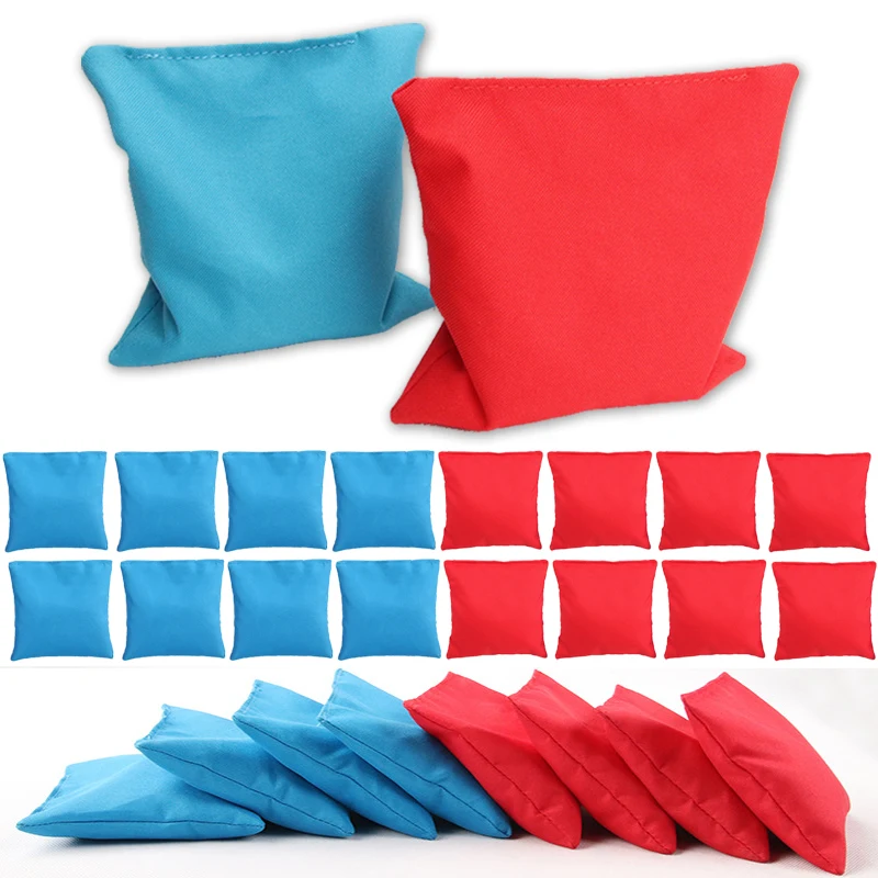 8/16/24pcs Cornhole Bean Bags Set Hole Toss Playing Outdoor Game Corn Filled Cornhole Cloth Bag 10x10cm With Velcro