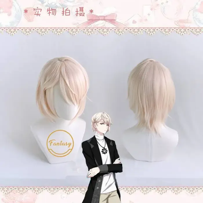 Natsume Minami Idolish7 Wig Costume Party Heat Resistant Synthetic Hair Halloween Costume Cosplay Wigs + Free Wig Cap