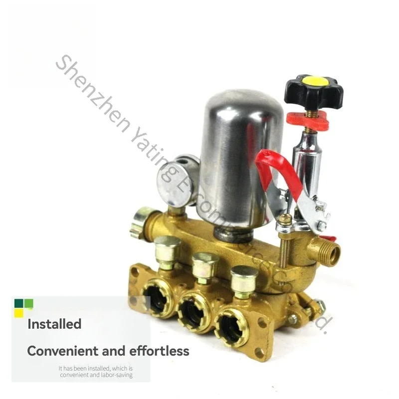 22/26/30-Type Water Outlet Drainage Body High Charging Head Accessories Agricultural Three-cylinder Plunger Pump Assembly
