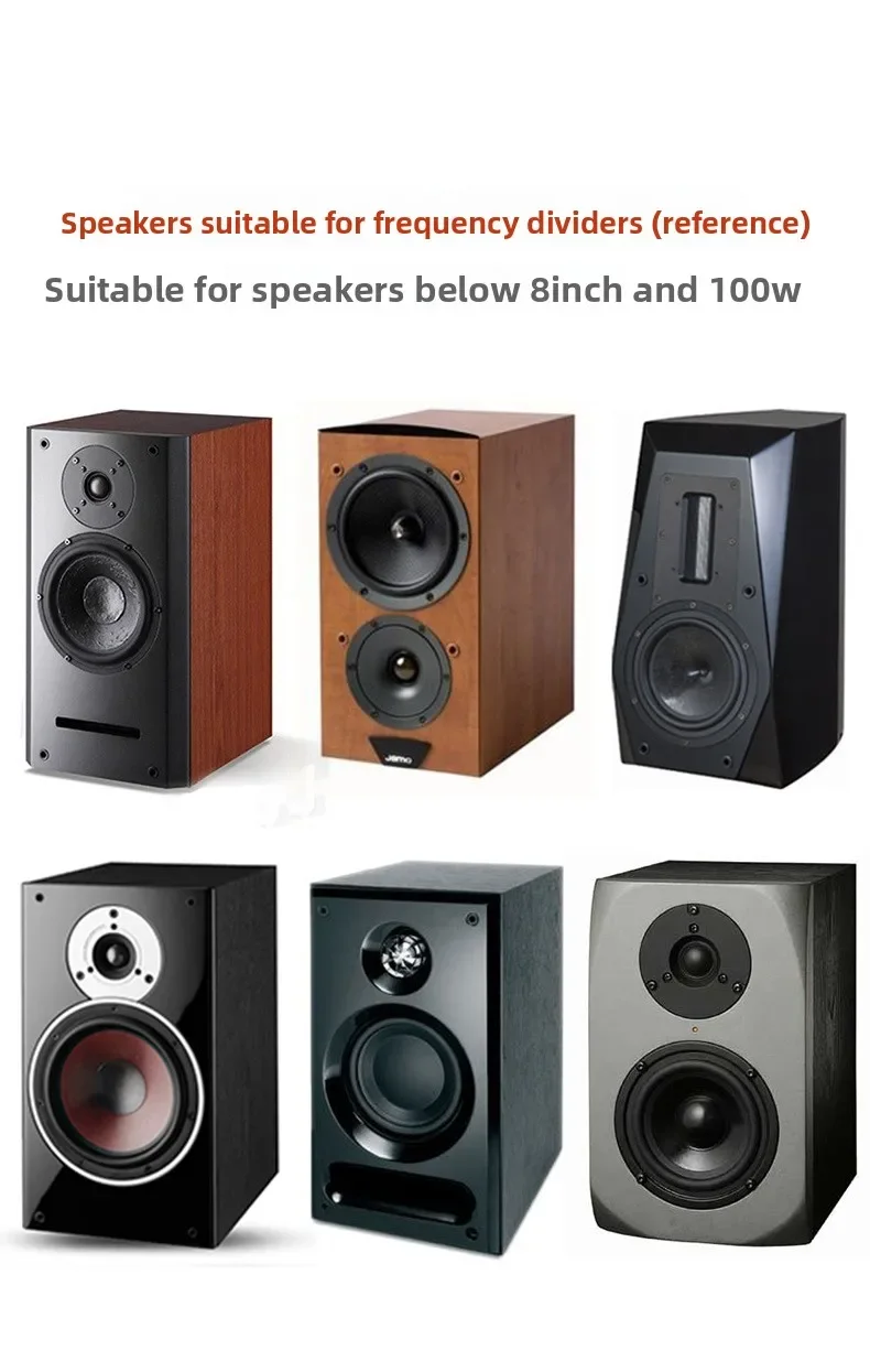 MW Audio 10 Stück 100W 2-Wege-HiFi-Lautsprecher-Frequenzweiche, Hoch-/Tiefpass-Teiler für Lautsprecher-Upgrade – Detail 7