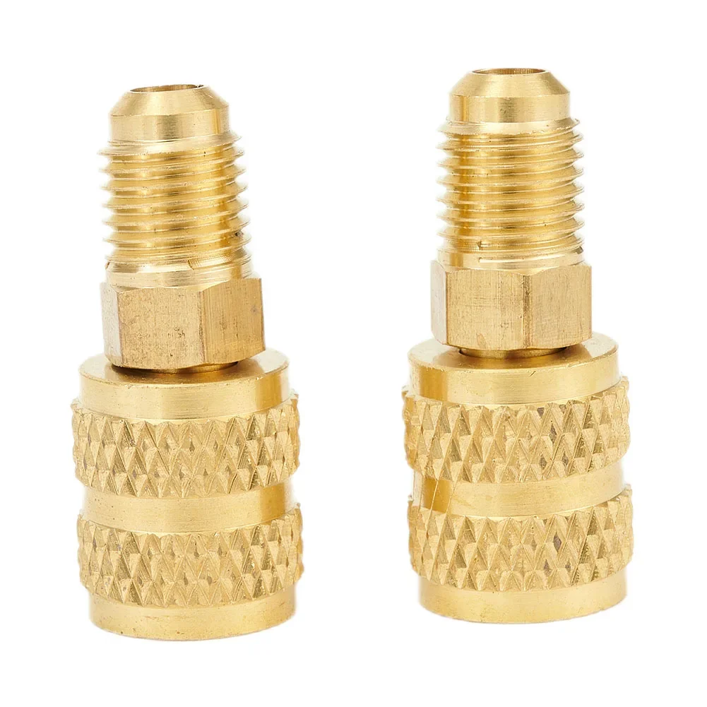 

Tool R410a Adapter Connector Couplers Flare Quick Replacement 5/16" SAE Female To 1/4" SAE Male 5/16" SAE Female