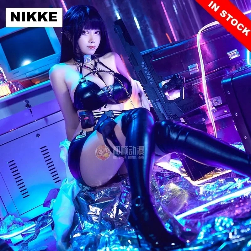 

Аниме-игра для косплея NIKKE: богиня победы михары Сексуальная черная Бриллиантовая Хэллоуин костюмы для девочек набор аксессуаров