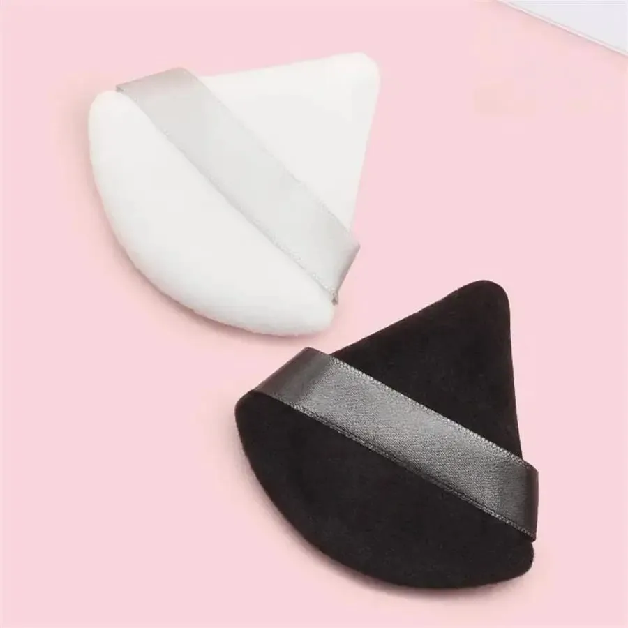 1-50 Uds. Puff cosmético de terciopelo suave, esponja triangular para polvo, licuadora de maquillaje, esponja de belleza, esponja para base, accesorios de maquillaje
