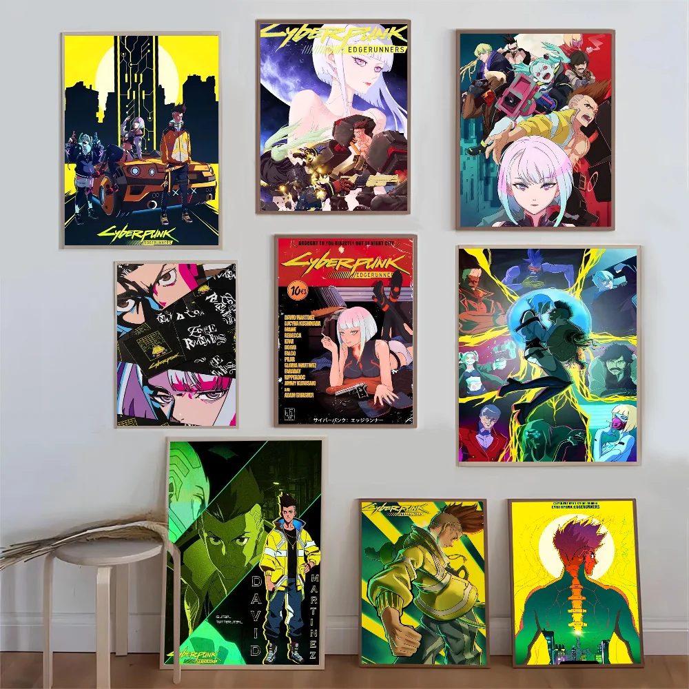 

Anime C-Cyberpunk E-Edgerunners Poster Good Quality Prints and Posters HD Quality Poster Wall Art Painting Study Home Decor