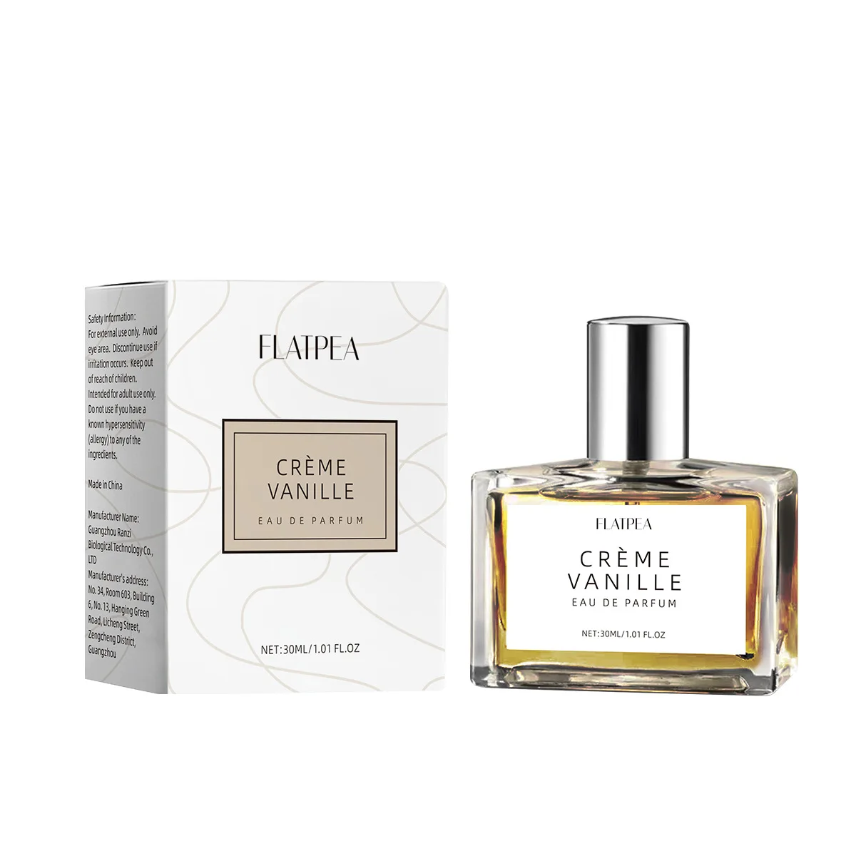 Parfum unisexe French Premium Charm Caramel Pistache Lait de Coco, Eau de Toilette fraîche et crémeuse à la vanille, longue tenue_voghion.com