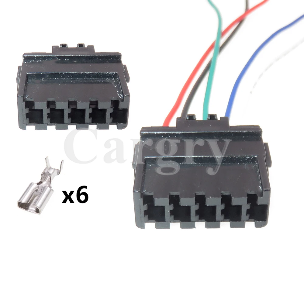 1 Set 5P AC Assembly Automobile Plastic Housing Unsealed Connector Auto Accessories Car Wire Cable Socket Car Adapter