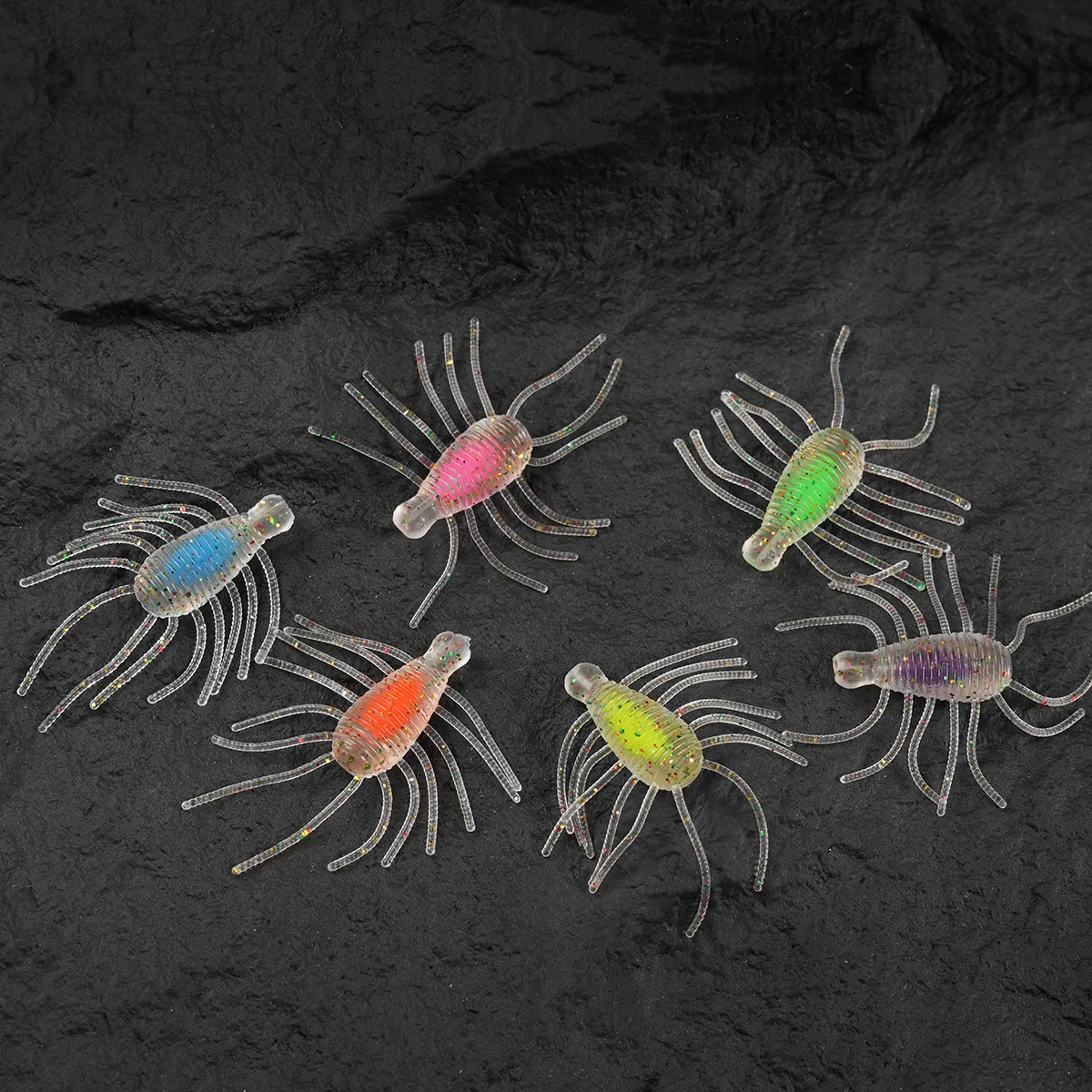 Johncoo Fishing lure floating worm lure 2.7cm 1.28g Small lure for trout Floating insect lure and Ajing fishing lure 20pcs/ box