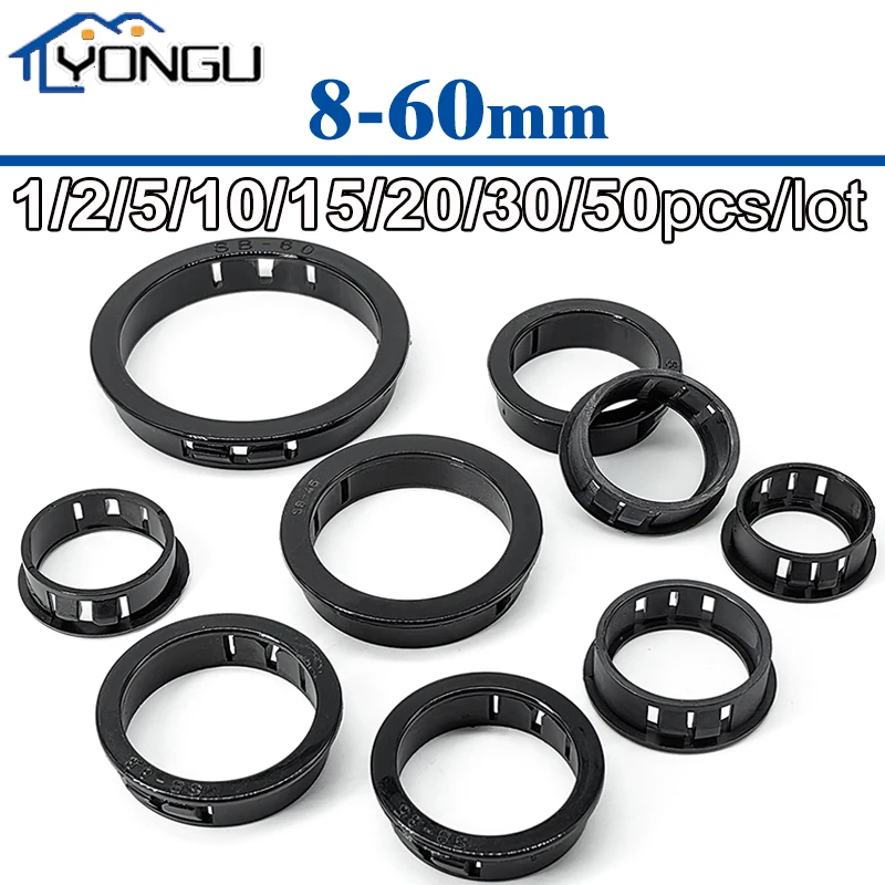 Round Plastic Snap-on Wire Grommet Computer Desk Wire Hole Cover Wire Inlet Outlet Seal Ring Hole Plug Cable Protector