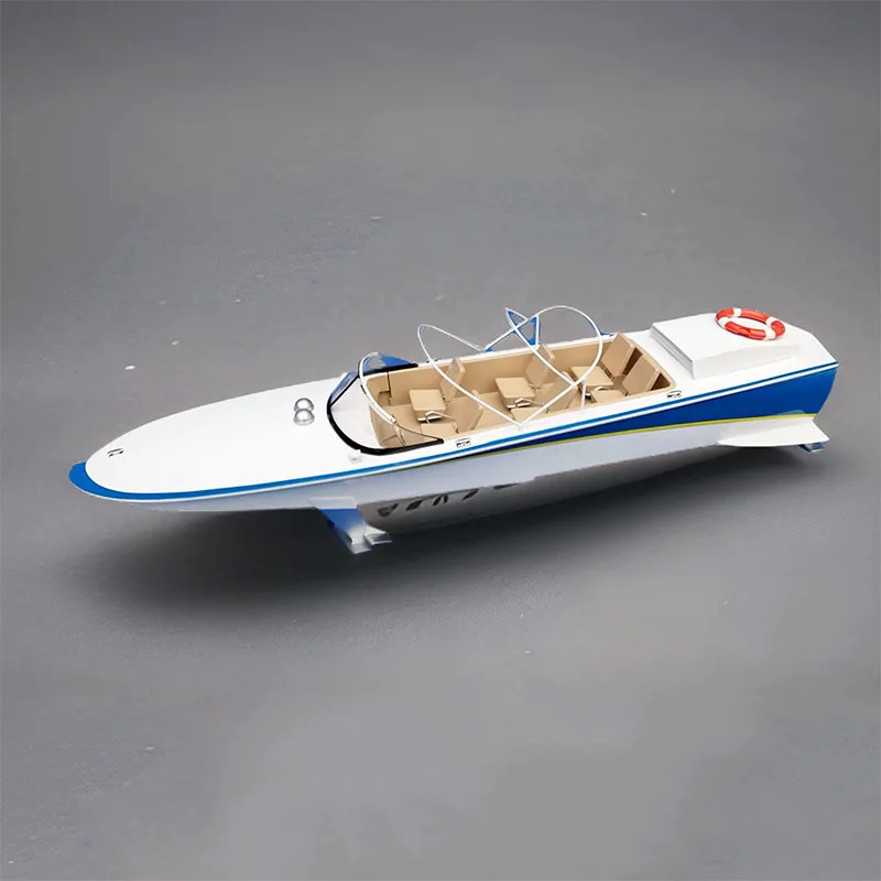 

1/14 RC Hydrofoil Speedboat Model Kit DIY Assembly Yacht Model Toy Gift Proportions Boat Exquisite Model Finished Products