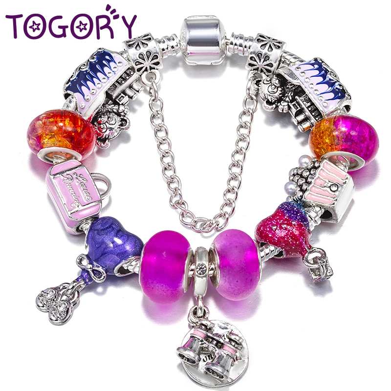 New Trendy Brand Charm Bracelets Fits Popcorn Telescope Beads Bracelets Bangles For Women Kids Bijoux Pulseras Jewelry Gift